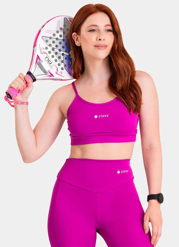 Closy - Top Alças Finas Energy Fúcsia 5