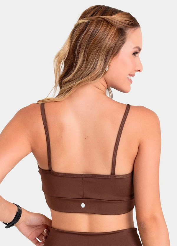 Closy - Top Alças Finas Energy Marrom 2
