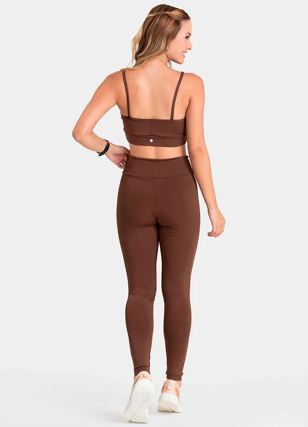 Closy - Top Alças Finas Energy Marrom 4