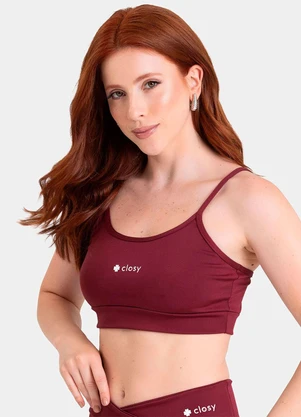 Closy - Top Alças Finas Energy Rubro - CLOSY