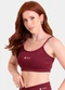 Closy - Top Alças Finas Energy Marrom - variação: Rubro