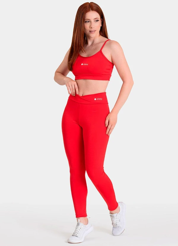 Closy - Top Alças Finas Energy Vermelho 3