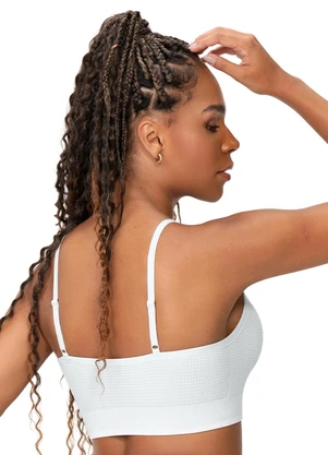 Zee Rucci - Top Alças Reguláveis Bojo Removível Off-White - ZEE RUCCI