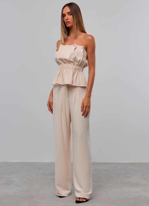 Carlota Costa - Top Alfaiataria Bege 3