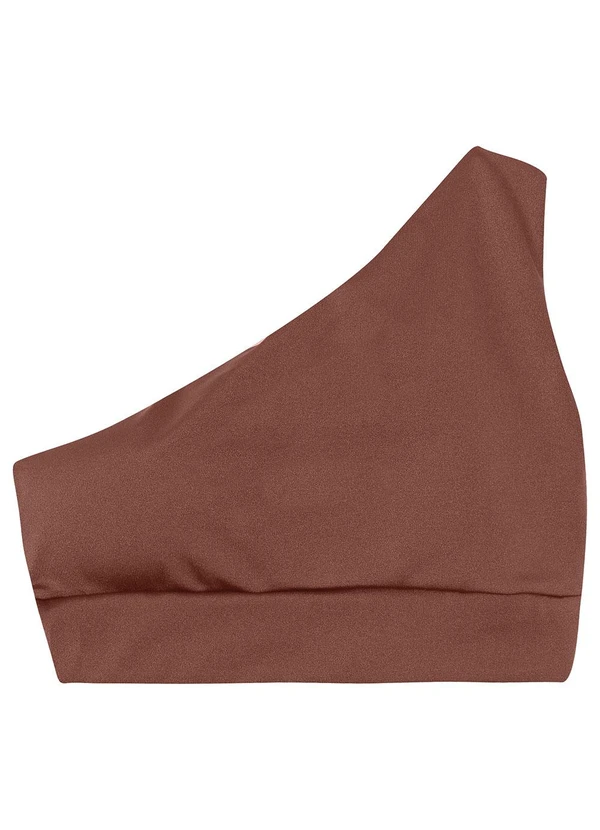 Enfim - Top Assimétrico Strappy Dry Active Marrom 4