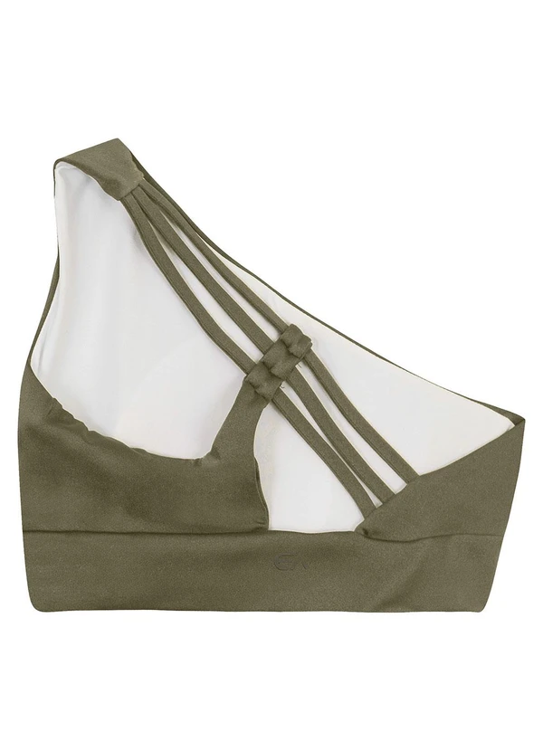 Enfim - Top Assimétrico Strappy Dry Active Verde Militar 5