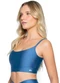 Enfim - Top Azul Regata Cut Out Malha Uv - variação: Azul