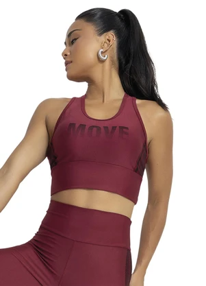 Jancris - Top Bordô em Malha com Elastano - JANCRIS