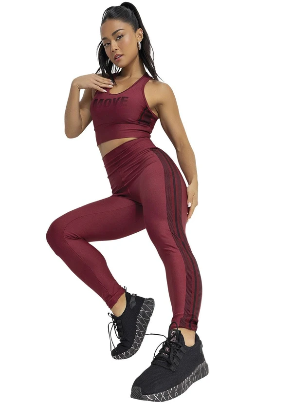 Jancris - Top Bordô em Malha com Elastano 6