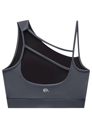 Enfim - Top Cinza Chumbo Regata Strappy Dry - ENFIM