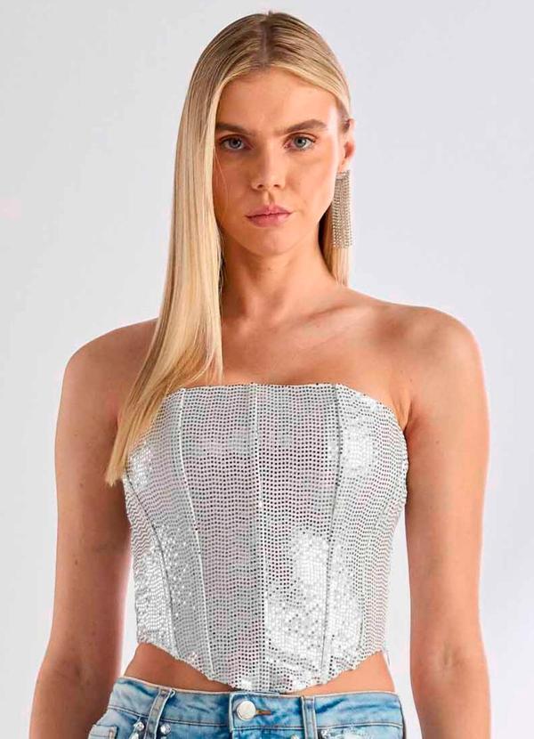 Carlota Costa - Top Corcelet Branco