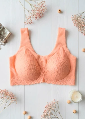 Dukali - Top Corte a Laser com Bojo 3d Rosa - DUKALI
