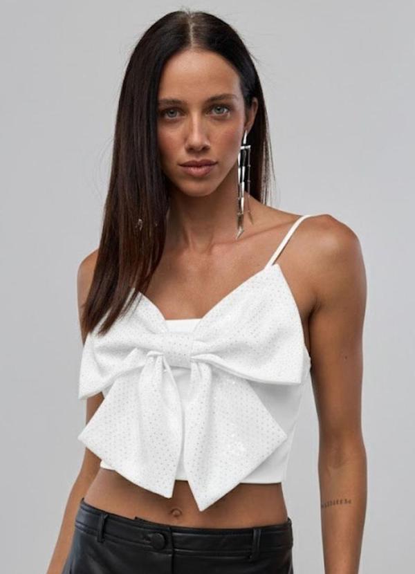 Carlota Costa - Top de Laço Branco