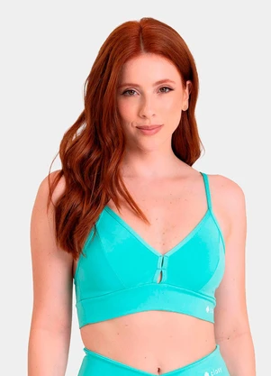 Closy - Top Decote V Reflexo Acqua - CLOSY