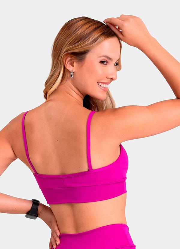 Closy - Top Decote V Reflexo Fúcsia 2