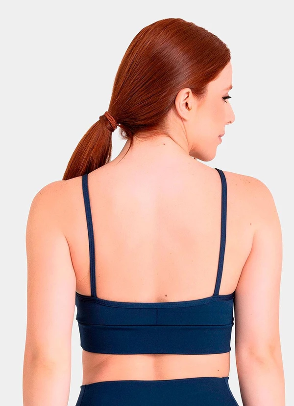 Closy - Top Decote V Reflexo Marinho 2