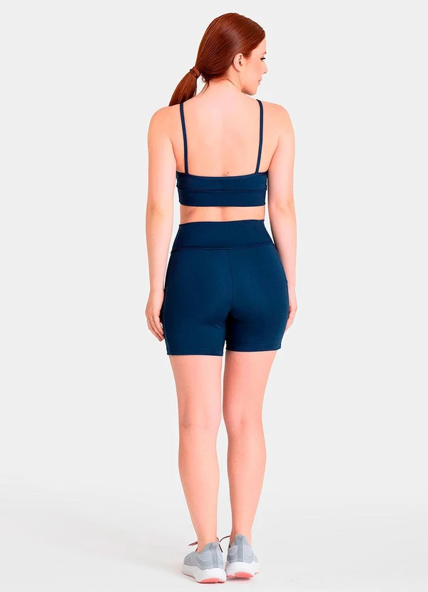 Closy - Top Decote V Reflexo Marinho 4