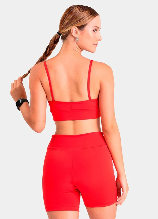 Closy - Top Decote V Reflexo Vermelho 2