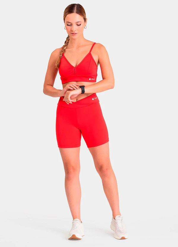 Closy - Top Decote V Reflexo Vermelho 3