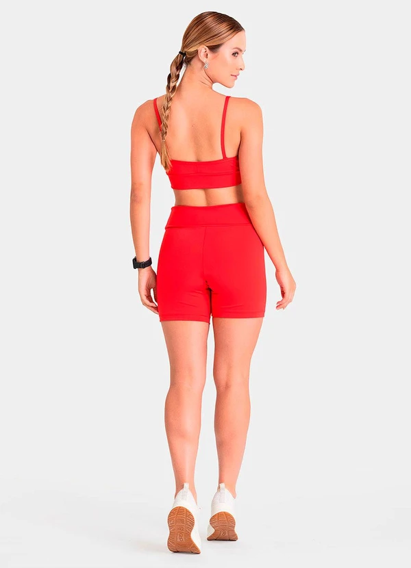 Closy - Top Decote V Reflexo Vermelho 4