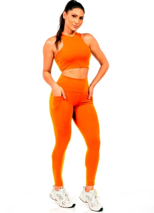 Cobertura - Top em Suplex Feminino Laranja - COBERTURA