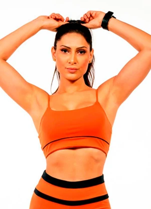 Cobertura - Top em Suplex Feminino Laranja - COBERTURA