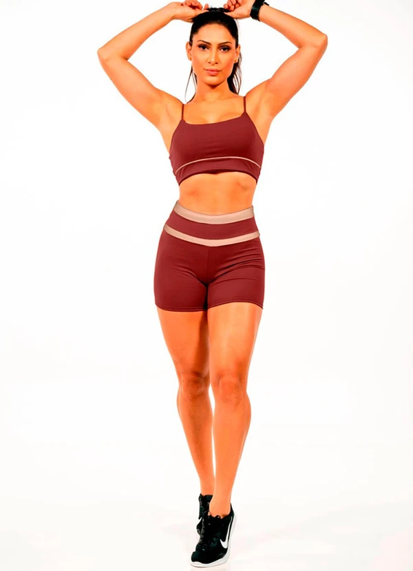 Cobertura - Top em Suplex Feminino Marrom 2