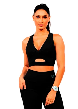 Cobertura - Top em Suplex Feminino Preto - COBERTURA
