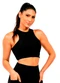 Cobertura - Top em Suplex Feminino Marrom - variação: Preto