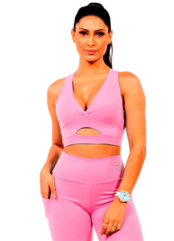Cobertura - Top em Suplex Feminino Rosa