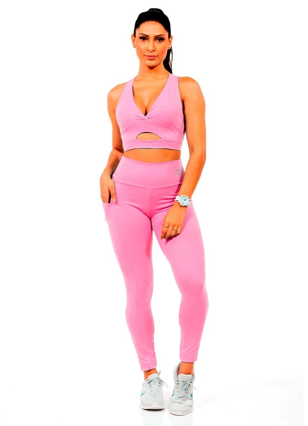 Cobertura - Top em Suplex Feminino Rosa 2