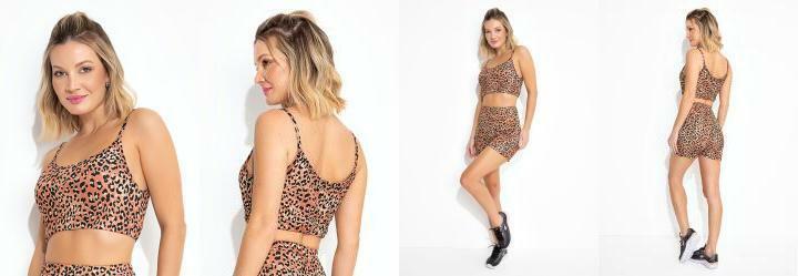Top Esportivo Animal Print