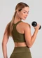 Closy - Top Essential Nadador Marrom - variação: Verde Escuro