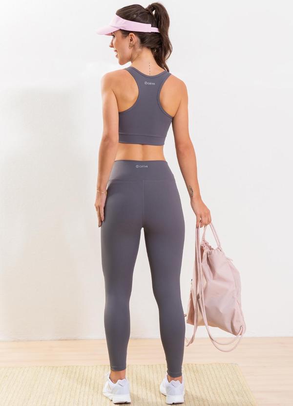 Cativa - Top Feminino Adulto Estilo Regata Cinza 4