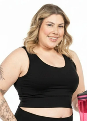 Cobertura - Top Feminino com Alça Largas Preto - COBERTURA