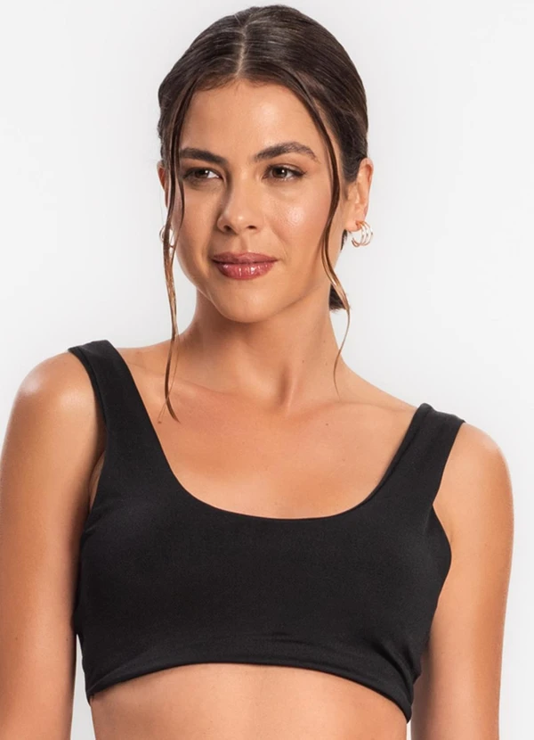 Rovitex - Top Feminino de Academia Preto