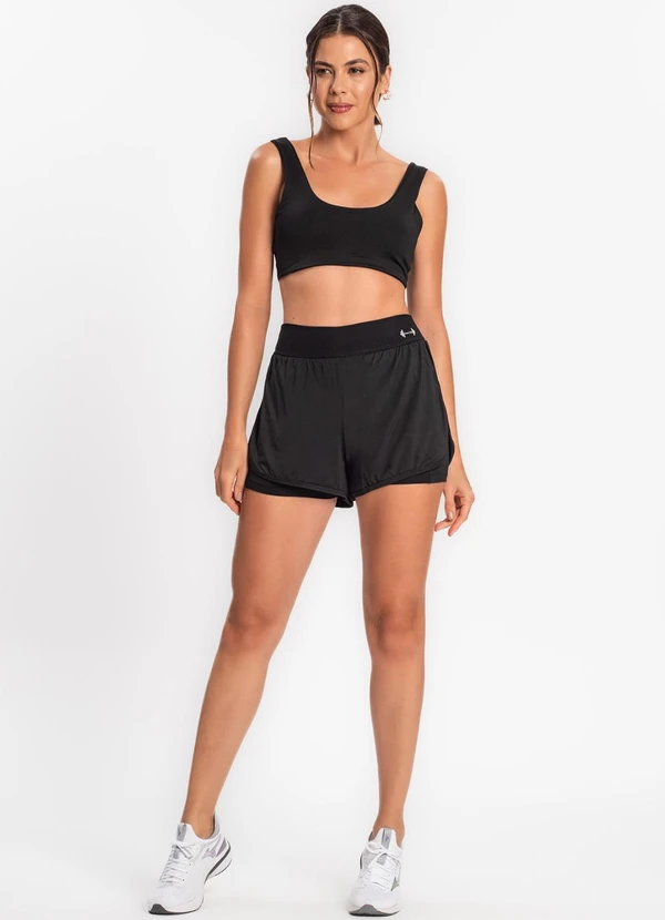 Rovitex - Top Feminino de Academia Preto 3