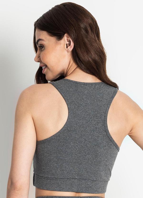 Rovitex - Top Feminino de Cotton Cinza 2