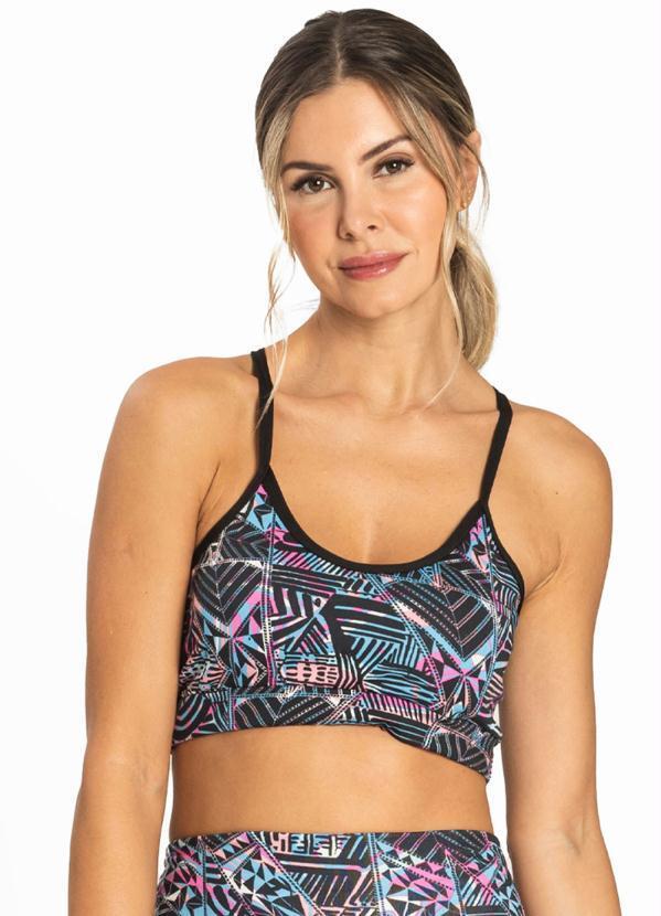 Rovitex - Top Feminino Estampado Ftk Preto