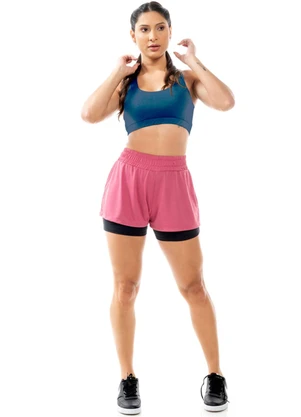 Cobertura - Top Feminino Fitness Azul - COBERTURA