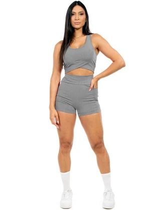 Cobertura - Top Feminino Fitness Cinza - COBERTURA