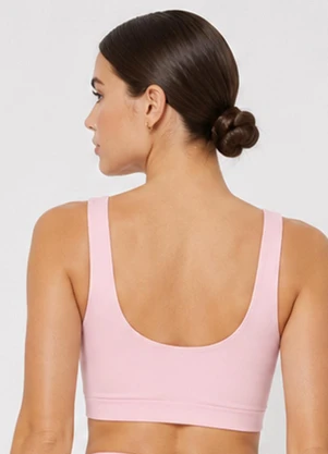 Rovitex - Top Feminino Fitness Poliamida com Elastano Rosa - ROVITEX
