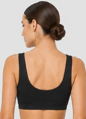 Rovitex - Top Feminino Fitness Poliamida e Elastano Preto - ROVITEX