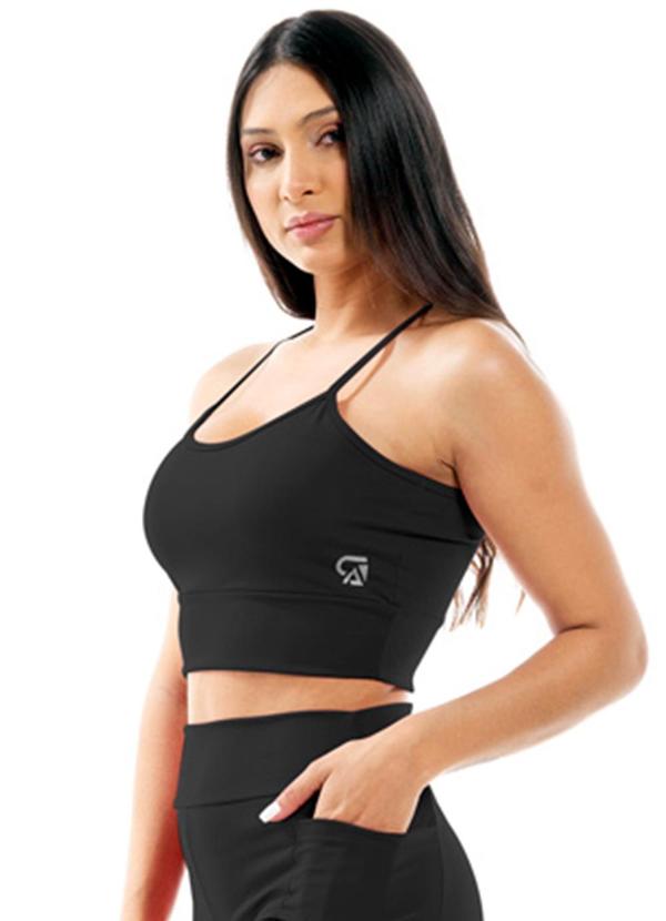 Cobertura - Top Feminino Fitness Preto