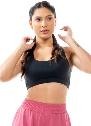 Cobertura - Top Feminino Fitness Preto - COBERTURA