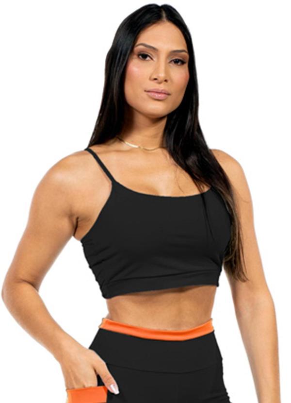 Cobertura - Top Feminino Fitness Preto