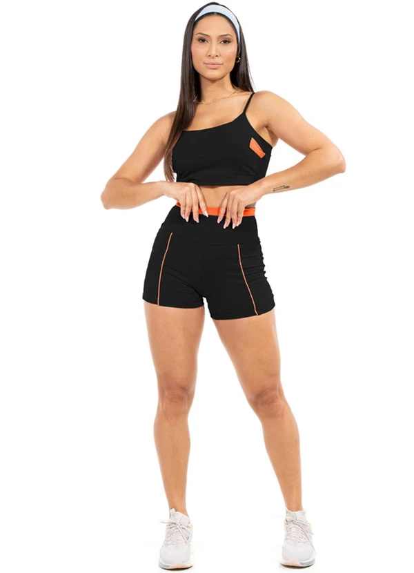 Cobertura - Top Feminino Fitness Preto 2