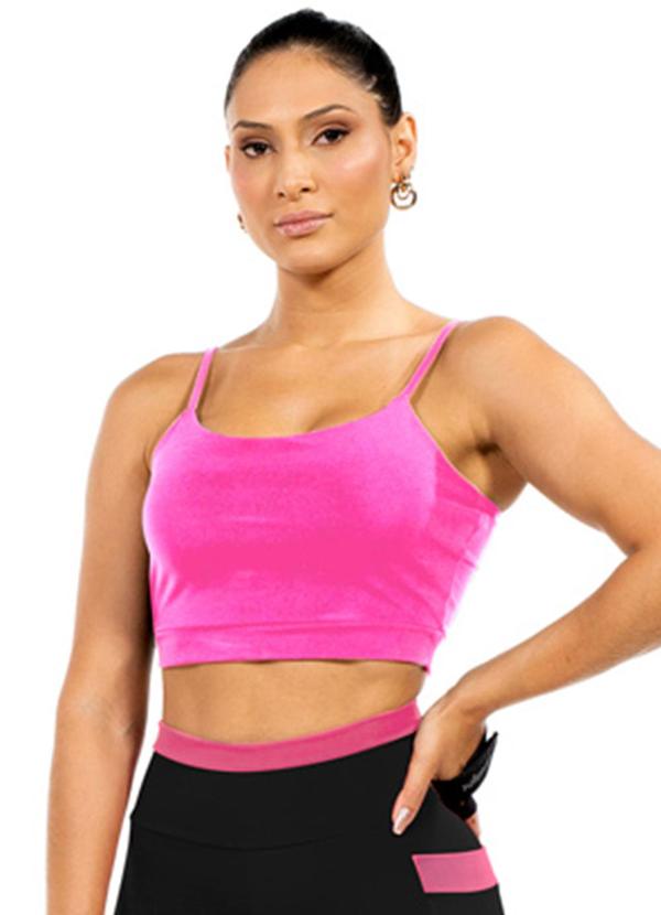 Cobertura - Top Feminino Fitness Rosa