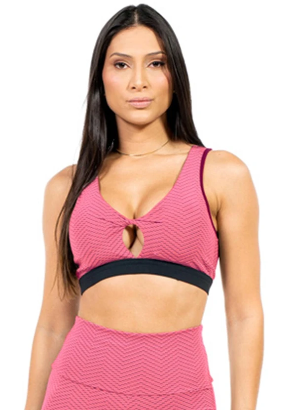 Cobertura - Top Feminino Fitness Rosa