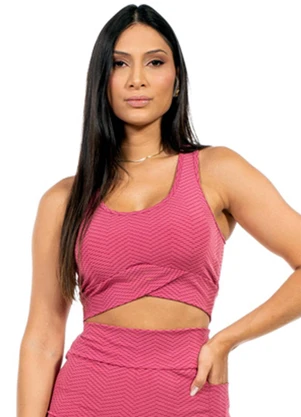 Cobertura - Top Feminino Fitness Rosa - COBERTURA